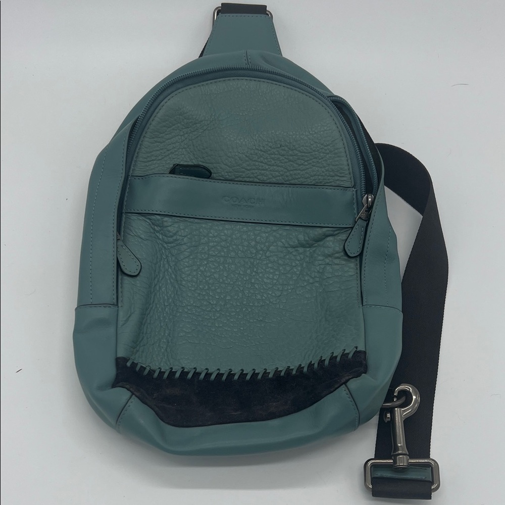 Coach Teal and Black Men's Backpack